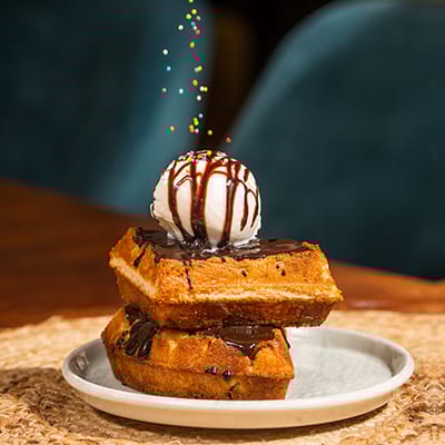 Choco Fudge Crunchy Waffle