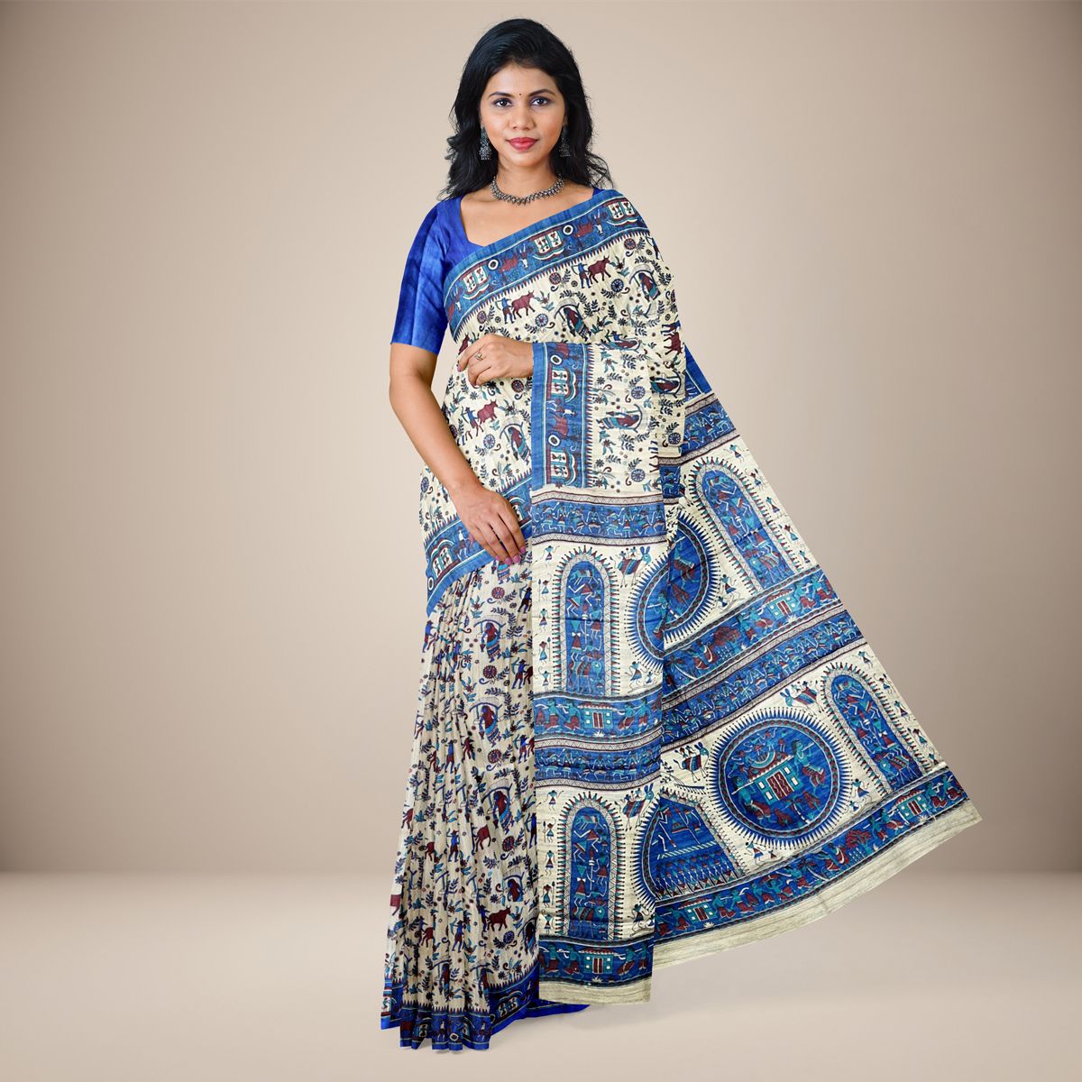 Tussar Silk Saree (Copy)