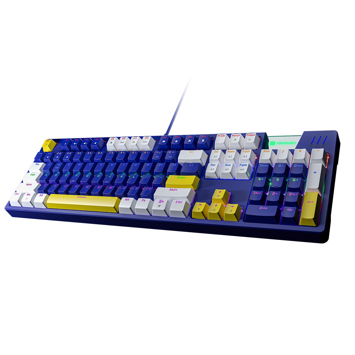 Portronics K2 Mechanical Gaming Keyboard (Blue)
