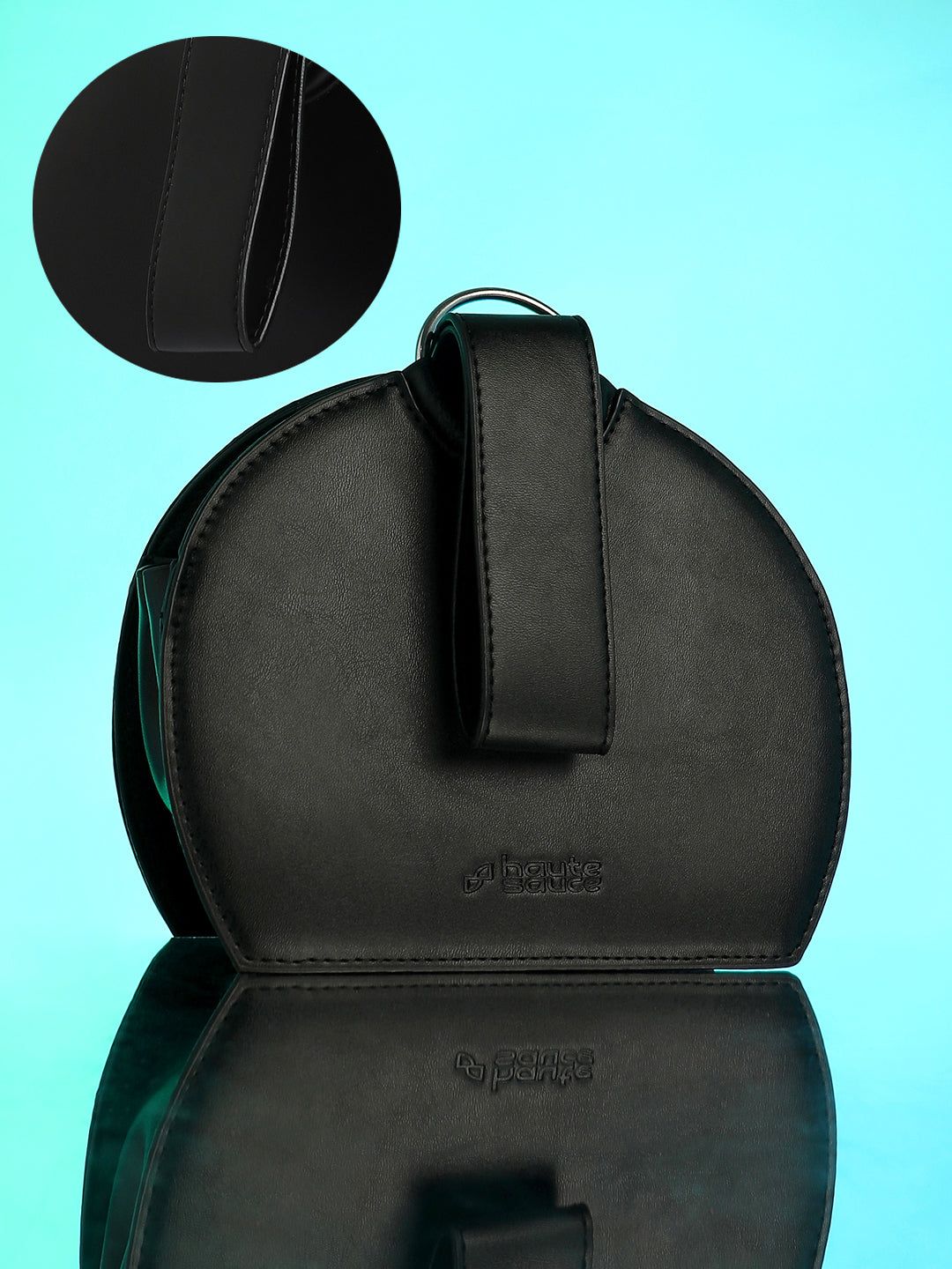 The Soiree Hand Bag - Onyx Black-Handbag