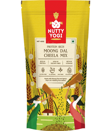 Nutty Yogi Moong Daal Cheela Mix 400 gm