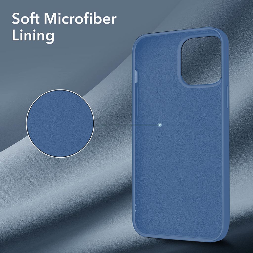 LIRAMARK Liquid Silicone Soft Back Cover Case for Apple iPhone 13 Pro Max (6.7 Inch)