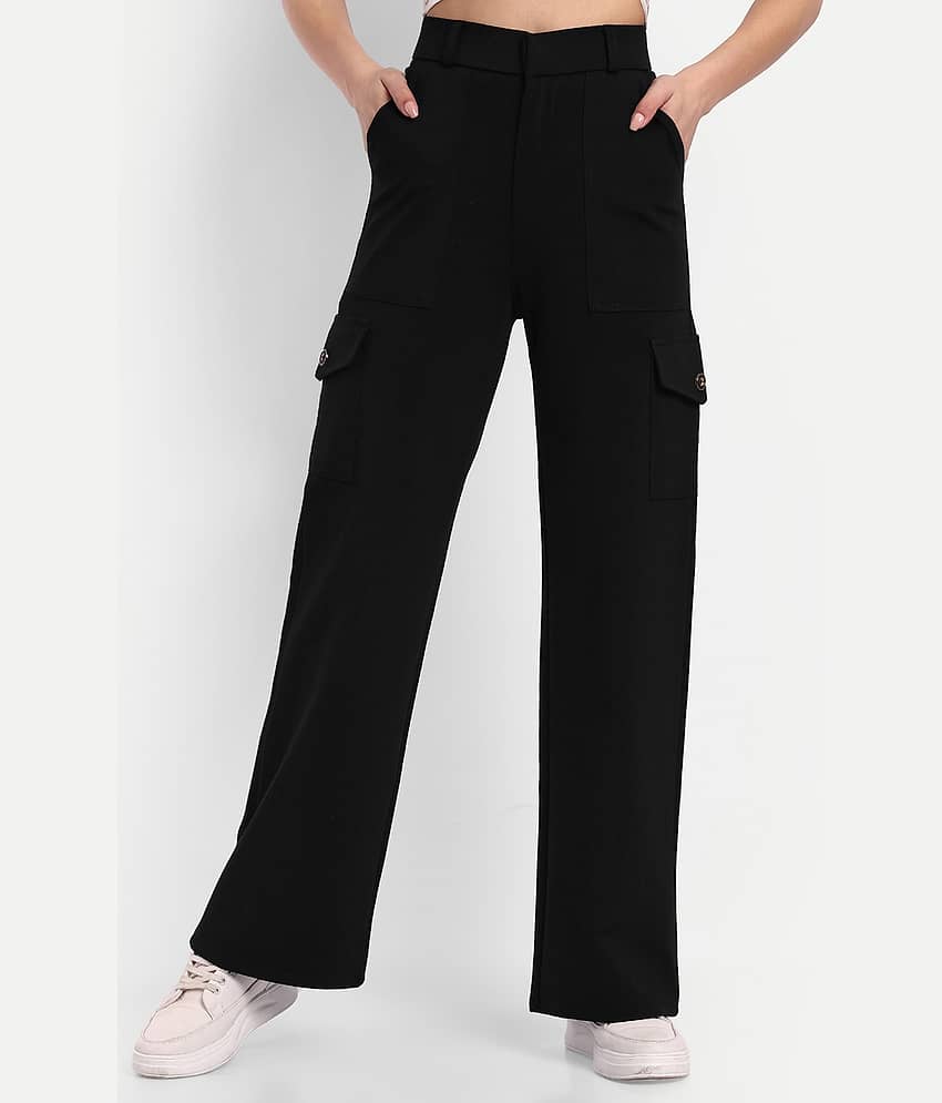 Broadstar Pack of 1 Rayon Straight Women's Cargo Pants ( Beige )