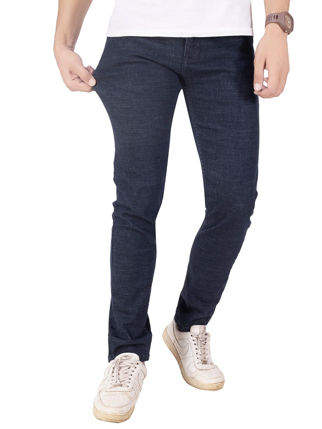 RAW STRETCH JEANS <BR> REDDICK- indigo-30