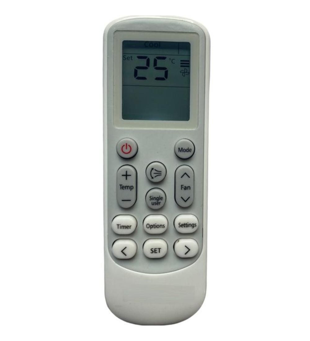 AC Remote No.144 with Backlight Samsung and Amp, Samsung Inverter AC Remote Control (White)