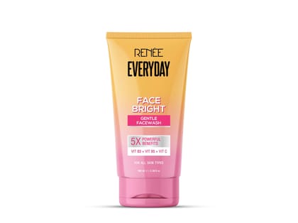 RENEE Everyday Face Bright Face wash For Fresh, Clean Skin, Hydrates, Brightens Skin, Reduces Oil, With Vitamin B3, B5, and C, 50 ml