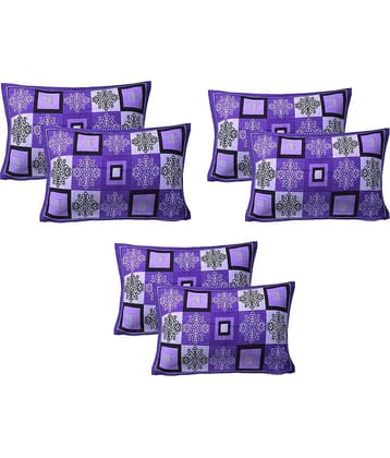 AJ Home Pack of 6 Purple Pillow Cover