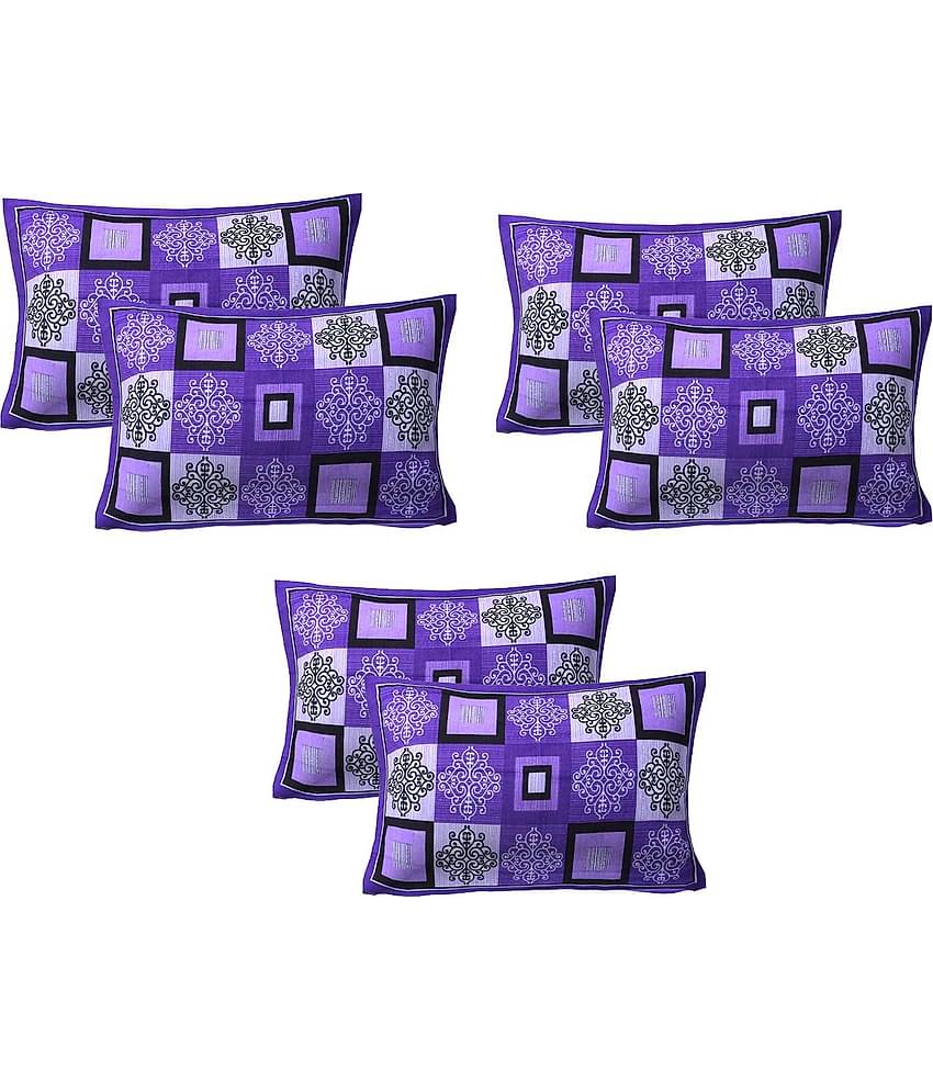 AJ Home Pack of 6 Purple Pillow Cover