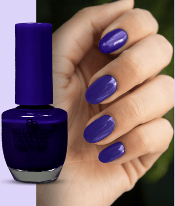 BELLABLOOM Blue Nail Polish, Long Lasting, Glossy Finish, 10ml ( Pack of 1 )