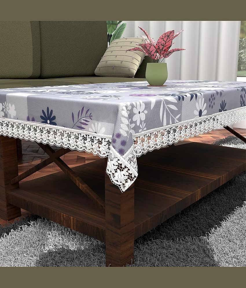 CreadCraft Printed PVC 4 Seater Rectangle Table Cover ( 150 x 105 ) cm Pack of 1 Multi