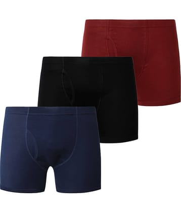 Paryag Pack of 3 Cotton Blend Trunks For Men's ( Multicolor )