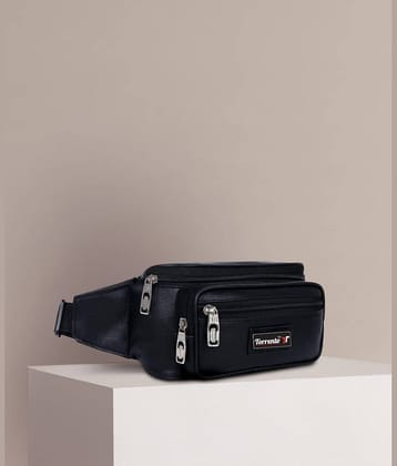 Torrento Travel Waist Bag P.U. Black Waist Pouch