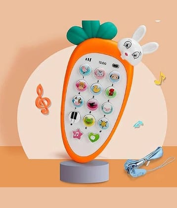 FEDIFU  Kimi Rabbit Phone Cordless Mobile Phone Toys for Kids Phone Small Phone Toy Musical Toys for Kids Smart Light