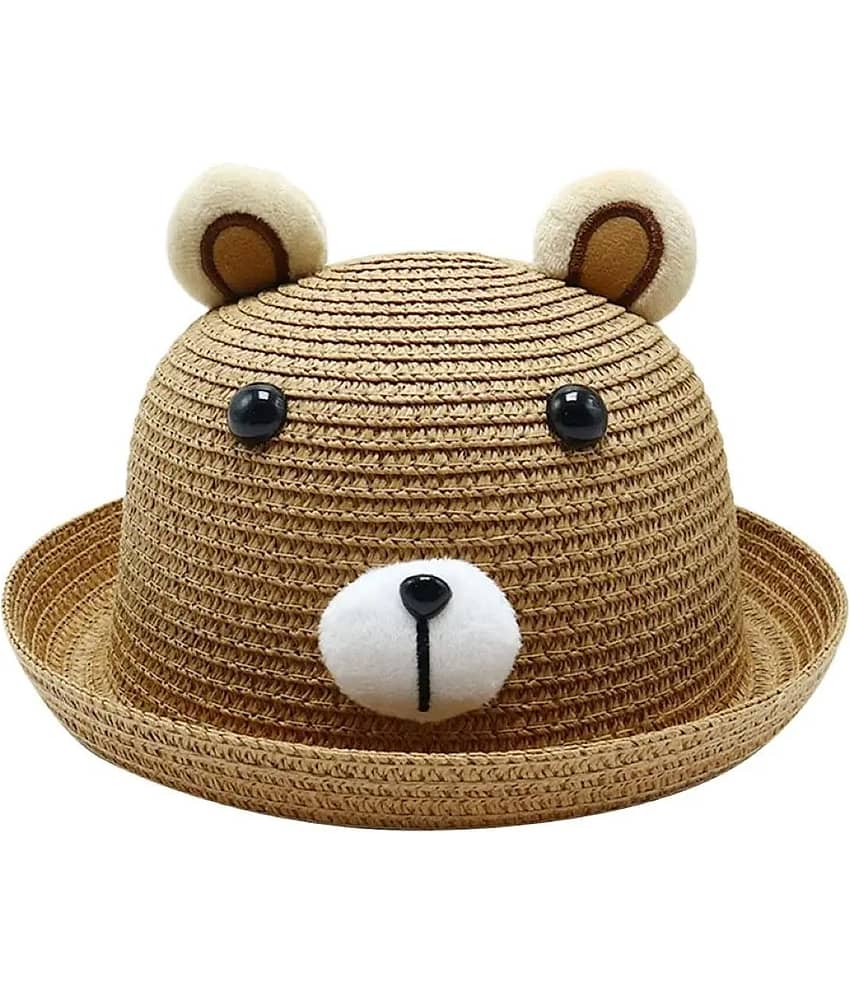 Infispace Pack of 1 Unisex for Baby Hats ( Brown )