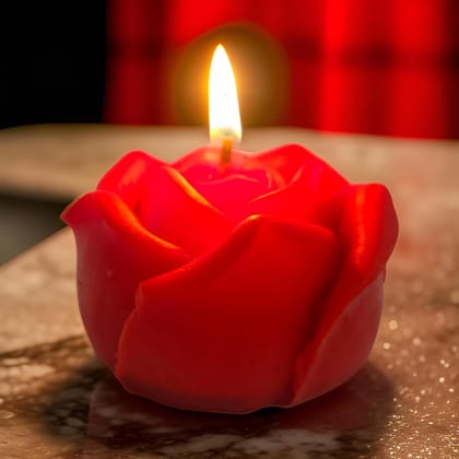 SS enterprise Rose Flower Shape for Home Decor | Romantic Fragrance | Smoke-Free | Romantic Night Pillar Candle (Pack of 1, Red) SS enterprise Rose Flower Shape for Home Decor | Romantic Fragrance | Smoke-Free | Romantic Night Pillar Candle (Pack of 1, Red)