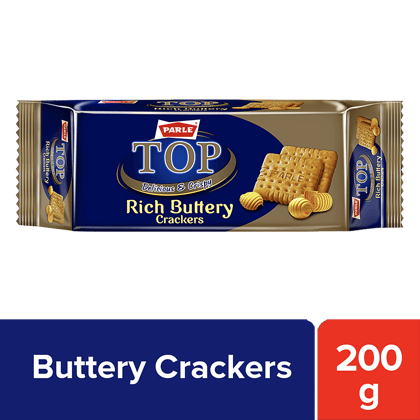 Parle Top Rich Buttery Crackers, 200 g Pouch