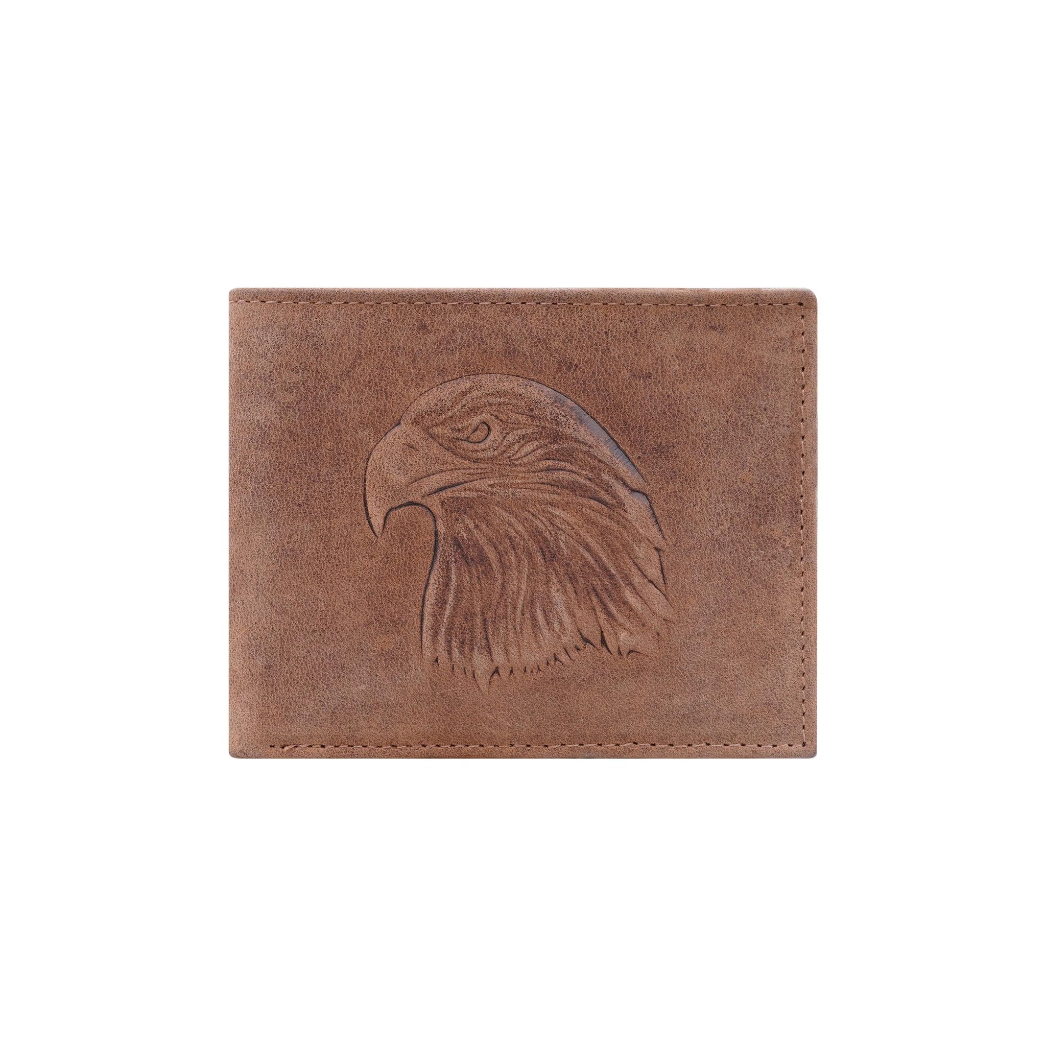 The Wallet Store Eagle Emblem Genuine Leather Wallet For Men