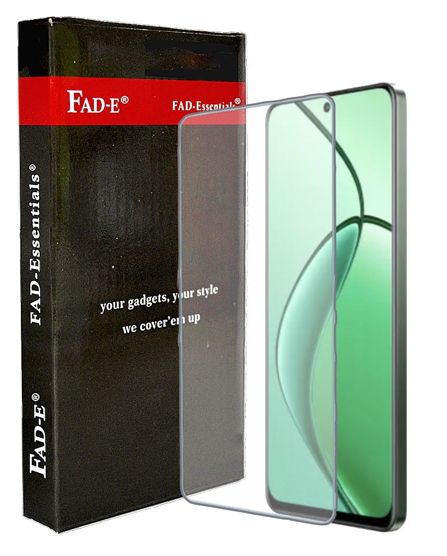FAD-E Ultra Clear Tempered Glass for Realme 12X 5G / 12 5G / C55 / C67 (Transparent)