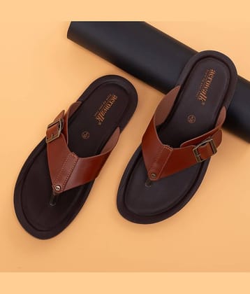 Aerowalk Black Men's Thong Flip Flop