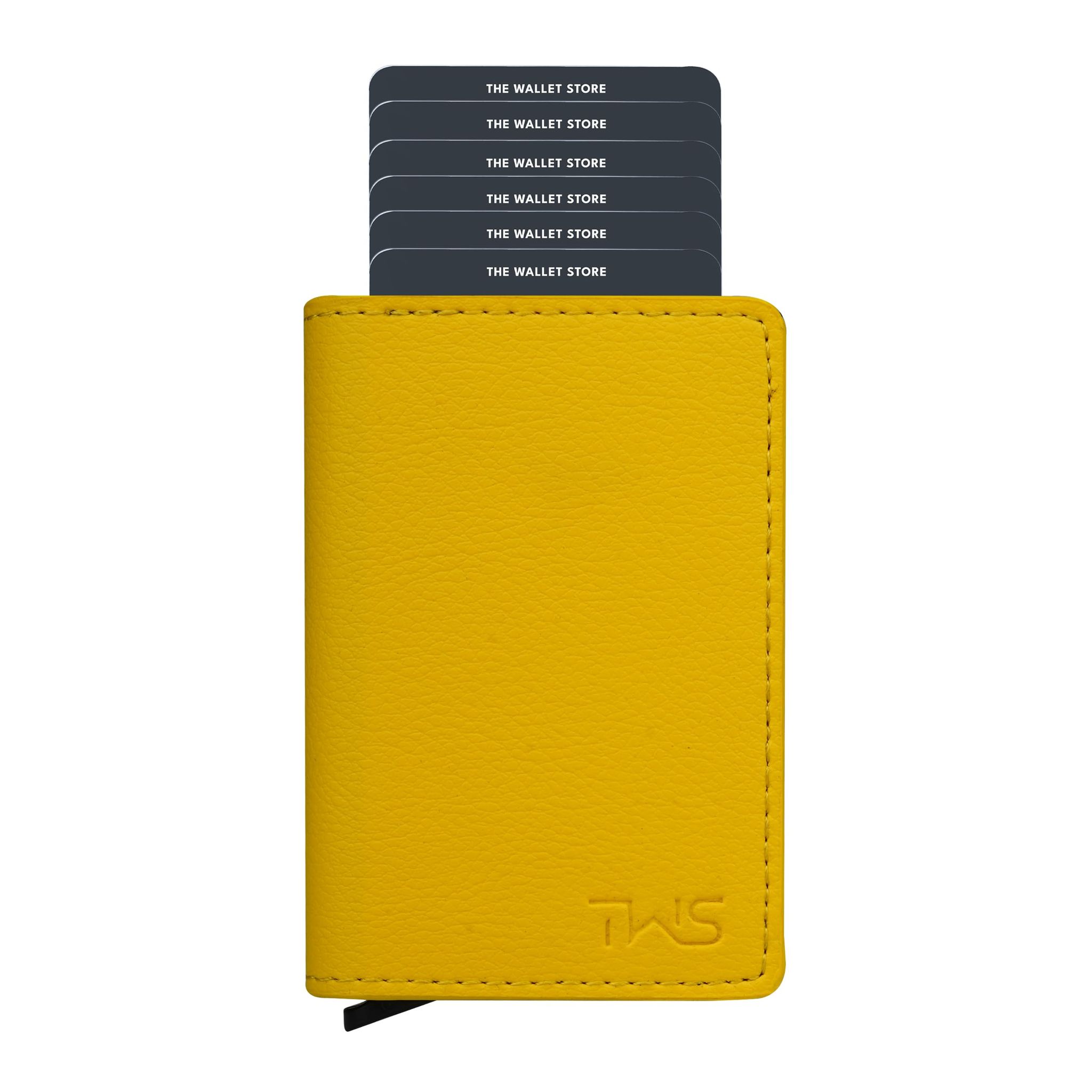 The Wallet Store Vivid Vault RFID Protected Metal Cardholder - Yellow