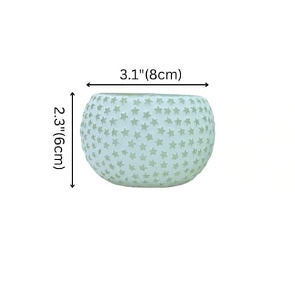 Mosaic T-light - Star Pattern - Set of 2