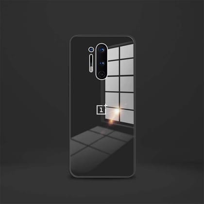 OnePlus 8 Pro Aqua Square Tempered Glass Case-Black