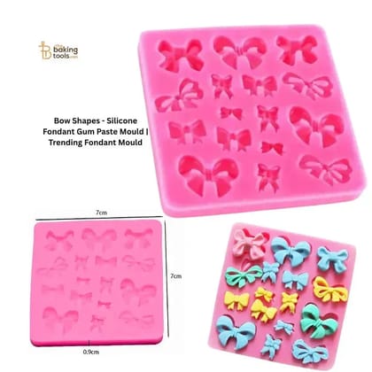 Bow Shapes - Silicone Fondant Gum Paste Mould | Trending Fondant Mould