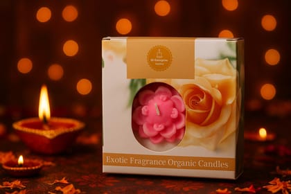 Lotus Shape Floating SOYA Wax Candle | Elegant Design Lotus Candle for Decoration and Gift Pack Pack of 1