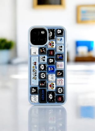 Blue Mist Kawaii Keypop Case for iPhone 15 Plus