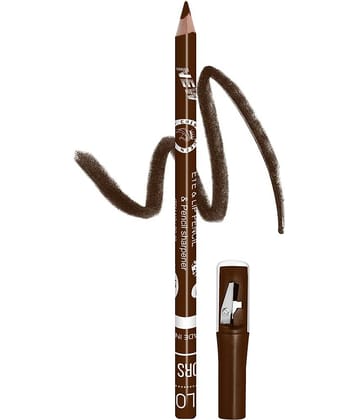 Colors Queen Eye & Lip Liner Pencil Matte Finish Rich Color Sharpenable Pencil Chestnut (Shade-24)