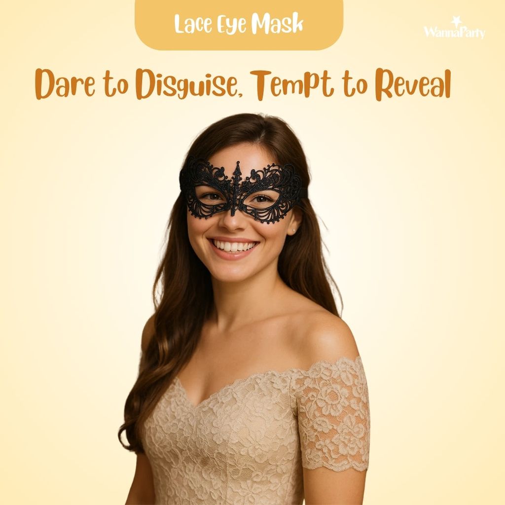 Masquerade Black Lace Women Eye Mask