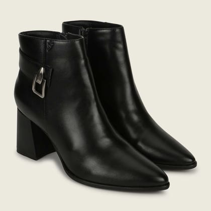 High Ankle Boots-Black / 5