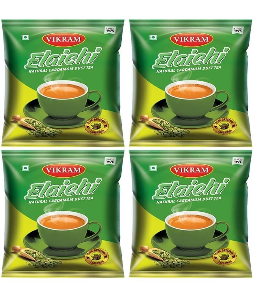 VIKRAM Assam Tea Powder Elaichi Tea 1000 gm Pack of 4