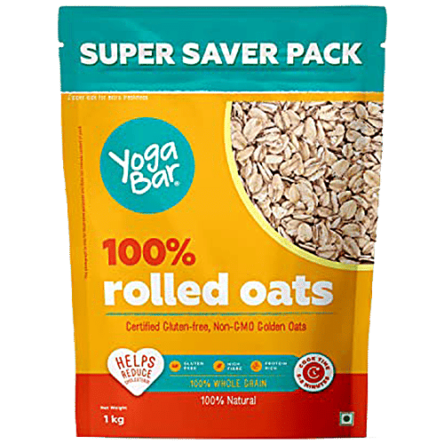 Yoga Bar 100% Rolled Oats - Breakfast Cereal, Non-GMO, Gluten Free, Golden Oatmeal, 400 g