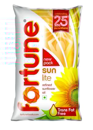 Fortune Sunlite Refined Sunflower Oil, 1L Fortune Sunlite Refined Sunflower Oil, 1L
