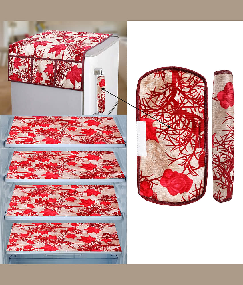 E-Retailer Set of 7 PVC Blue Fridge Top Cover