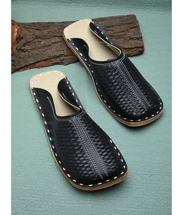 Apratim Black Men's Mule