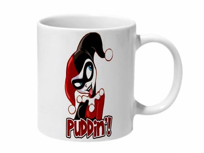 Multicolor Harley Quinn Puddin Ceramic Mug