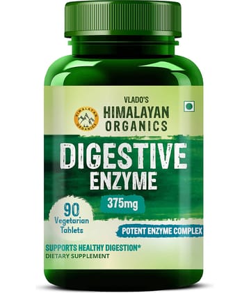 Vlado's Himalayan Organics Digestive Enzyme Veg Tablets Bromelain & Papain for Digestion 90 No.s