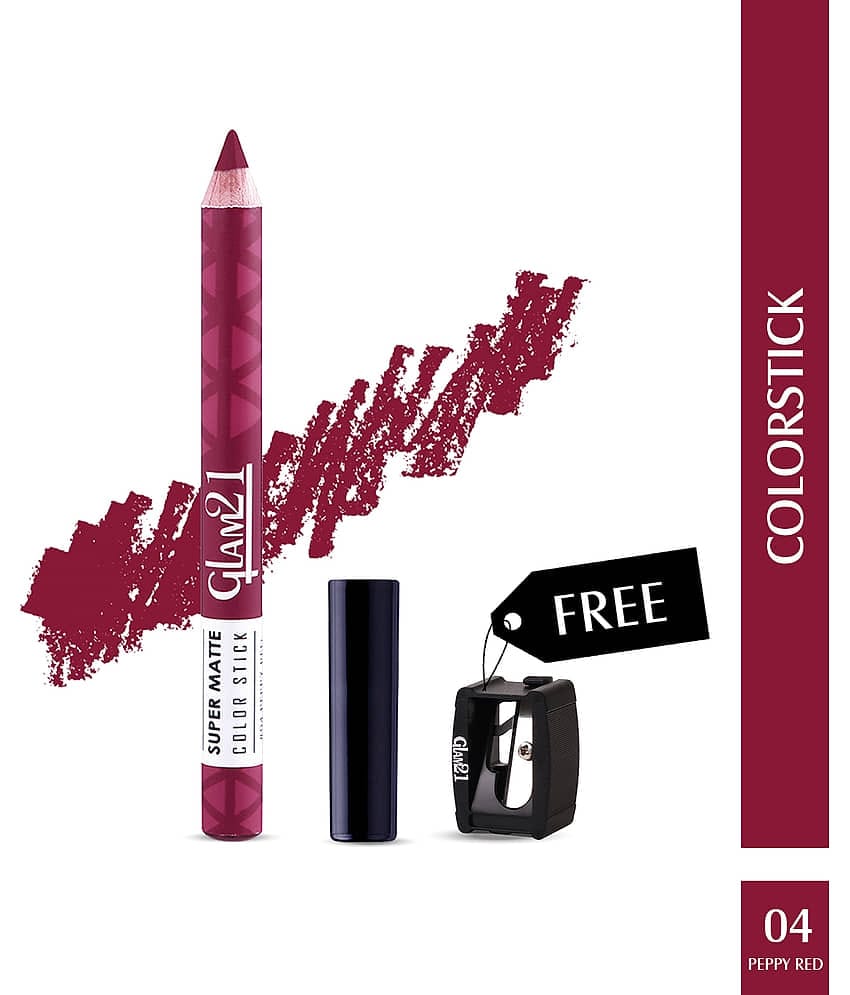 Glam21 Super Matte Colorstick Lip Crayon Smooth Matte Finish Long Lasting 3.5g Capri17