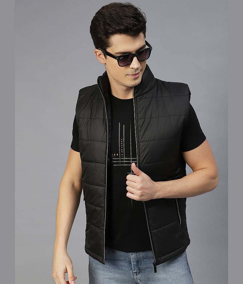 PLUS PARADISE Polyester Men's Puffer Jacket - Black ( Pack of 1 )