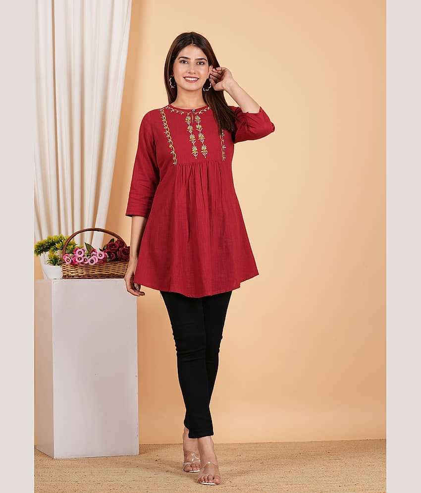 Cotton Short Kurti For Women (Pack of 1)