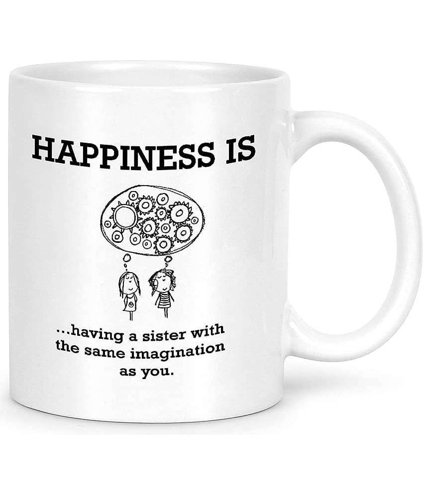 Idream Quote Printed Ceramic Coffee Mug 1 Pcs 330 mL