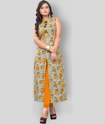 Vbuyz - Multicolor Cotton Women's Front Slit Kurti ( Pack of 1 )