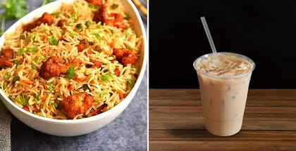 2 x Chicken Fried Rice, 2 x Cold Coffee
