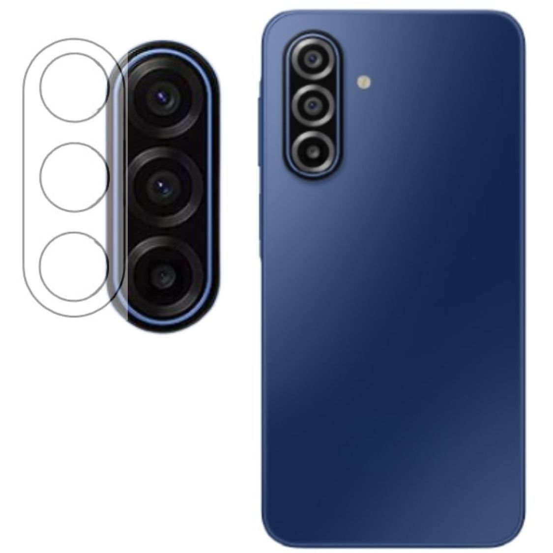 ISAAK Back Camera Lens Protector compatible for Samsung Galaxy F17 5G|Samsung Galaxy M17 5G (Pack of 1)