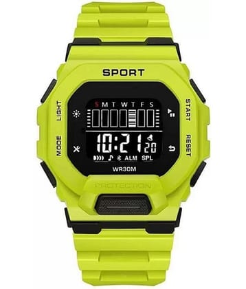 Viser Lime Green Silicon Digital Womens Watch
