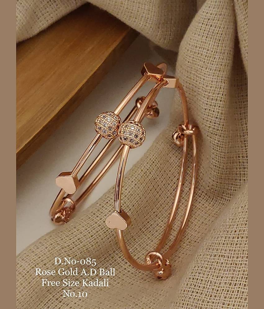 Shivay Fashion Rose Gold Bangle Set ( Pack of 1 )