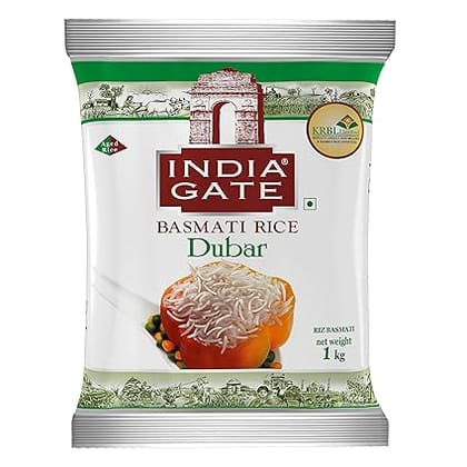 bb Combo India Gate Basmati Rice Dubar 1 kg With Dabur Ginger Garilc Paste 200g, Combo 2 Items