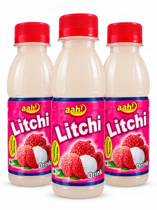 Litchi Drink - 480 mL - 3 plastic bottle